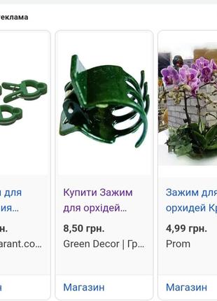 Зажим для орхідей 100 штук, фіксатор, прищепка для лози