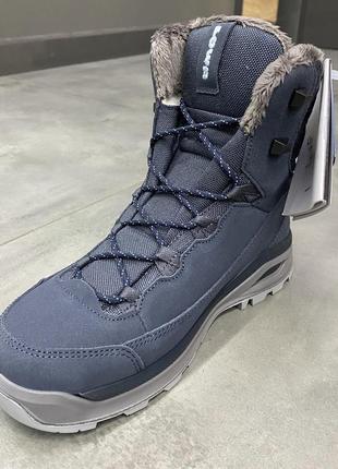 Ботинки зимние женские lowa ottawa gtx ws 37 р., sleel blue (синие), зимние женские туристические ботинки2 фото