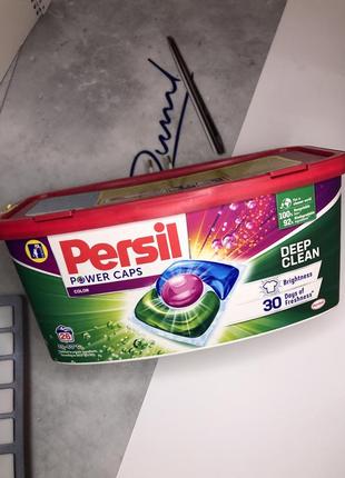 Persil power caps color deep clean капсула диск для прання автомат для кольорової...