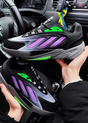 Мужские кроссовки adidas ozelia black/purple черные с фиолетовым