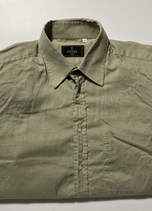 Винтажная рубашка с длинным рукавом vintage fendi shirt