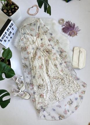 Плаття-сарафан/ажурне біле плаття2 фото