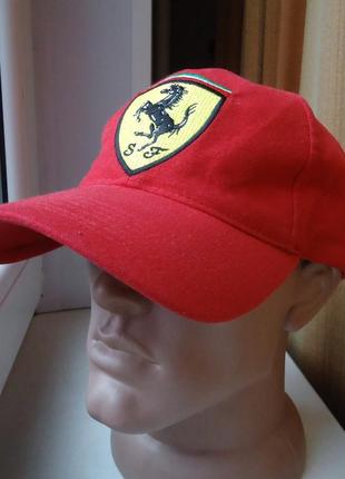 Кепка бейсболка  ferrari automobile big logo vintage cap (90х) оригинал3 фото