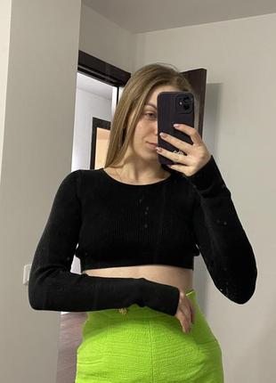 Топ кроп топ кофта лонгслів