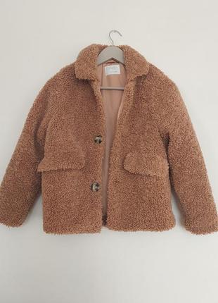 Шубка тедді zara