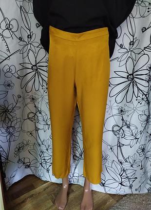 Горчичные кюлоты,100%полированный хлопок