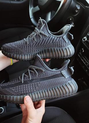 Женские кроссовки adidas yeezy boost 350 v2 темно-серые