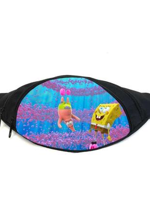 Поясна сумка бананка спанч боб (gbsb029) gear bag чорна