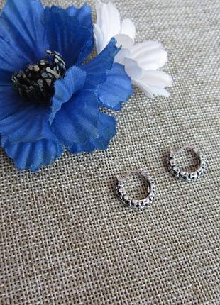 Металлические серьги кольца