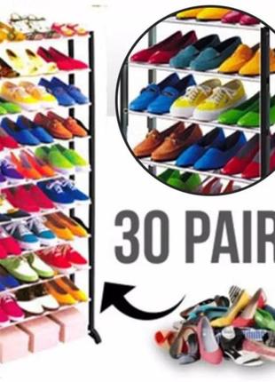 Полиця для взуття на 30 пар amazing shoe rack dr2 фото