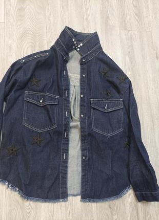 Сорочка, джинсова рубашка,  джинсова куртка3 фото