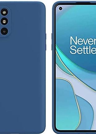 Чехол fiji soft для oneplus 8t силикон бампер темно-синий