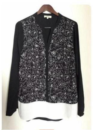 Стильная комбинированная блуза