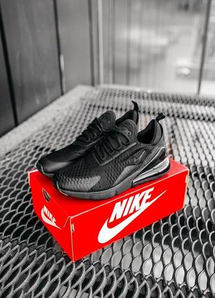 Nike air max 270 black, кроссовки найк черные