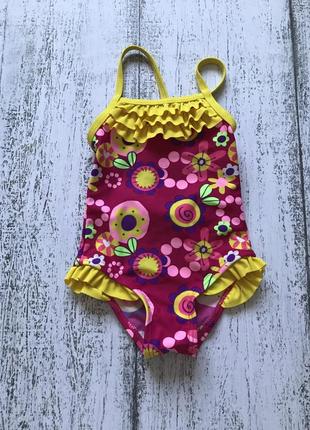 Крутой купальник с рюшами pebble 9мес