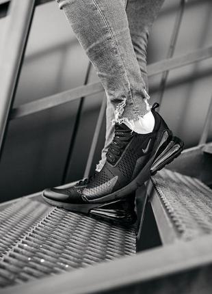Кросівки найк еір макс 270 чорні, nike air max 270 бігові, для спортзалу
