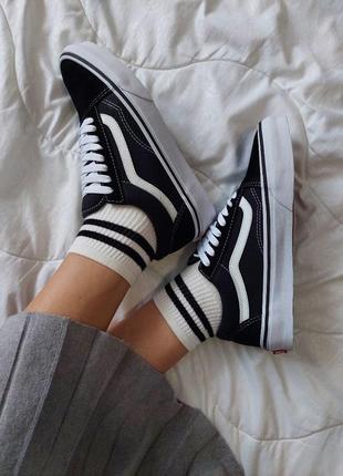 Vans old skool black/white7 фото