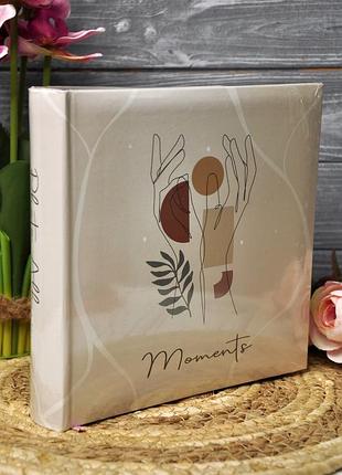 Фотоальбом "прикосновение" на 200 фото, 10×15 см, ( с местом для подписи к фото)