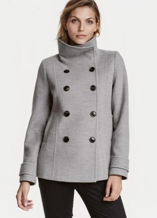 Пальто. женское пальто. пальто для женщин. двубортное пальто. h&m