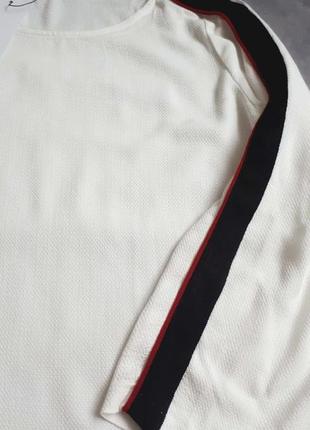 Блуза с контрастной отделкой свободного кроя5 фото