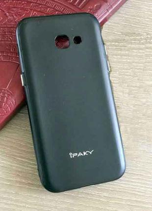 М'який tpu чохол-накладка ipaky для samsung galaxy a7 (a720) чорний