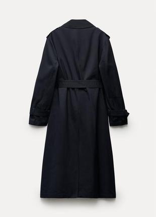 Тренч zara zw collection water-repellent trench coat6 фото