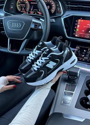 Женские кроссовки new balance 530 black grey white premium 36-37-38-39-40-41