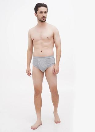 Мужские трусы-слип xl однотонные c&a серые
