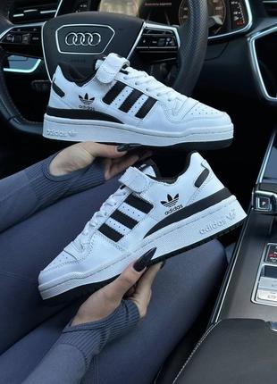 Жіночі кросівки adidas forum 84 low white black new