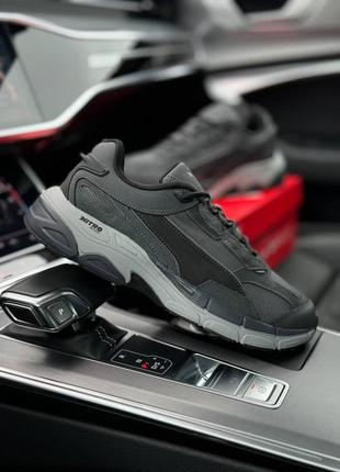 Мужские кроссовки puma teveris nitro black white2 фото