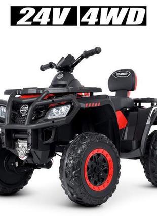 Детский электромобиль-квадроцикл bambi xt-speed 4wd (черно-красный цвет)