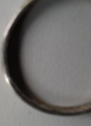 Серебряное обручальное кольцо 925 проба винтаж ссср унисекс5 фото