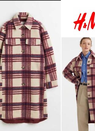 Стильное пальто рубашка от нм