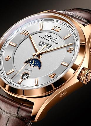 Lobinni мужские механические часы lobinni premium