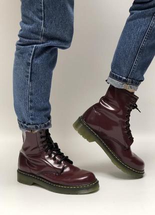 👟 черевики dr. martens    bordo   / наложка bs👟2 фото