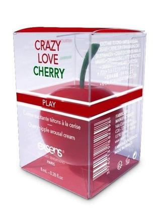 Пробуждающий крем для сосоков exsens crazy love cherry (8 мл) из жожоба и маслом ши, съедобный