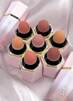 Кремовые матовые румяна sheglam color bloom liquid blush matte finish.