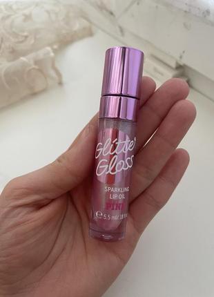 Pink lip oil блиск для губ glitter gloss