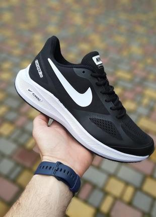 Мужские кроссовки nike airunning gidue 10 черные на белой скидке sale &lt;unk&gt; smb