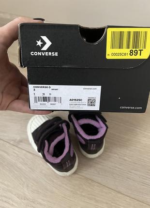 Демисезонные ботинки кроссовки converse 19 размер оригинал2 фото