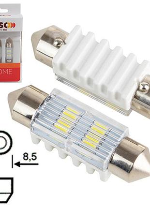 Лампа pulso/софитные/led sv8.5/t11x36mm/4 smd-5730/9-18v/90lm (lp-64036)