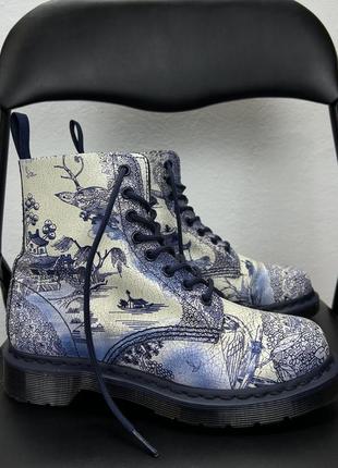 Dr. martens pascal 1460 редкие кожаные женские ботинки размер 38
