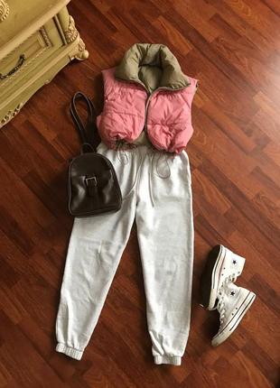 Актуальная, модная, стильная, укороченная, дутая жилетка zara