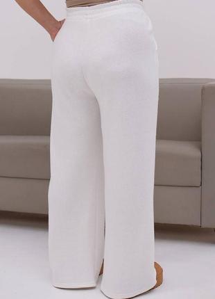 Женские теплые брюки штаны плаццо клеш прямые ангора2 фото
