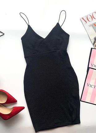 👗суперовое чёрное платье миди/мареновое чёрное платье/платье с декольте тонкие бретели👗