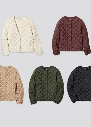 Тепла стьобана куртка uniqlo8 фото