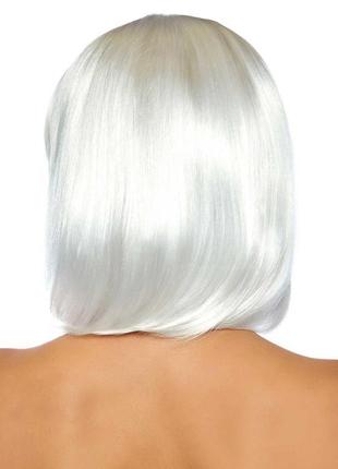 Светящийся в темноте короткий парик leg avenue pearl short natural bob wig white4 фото