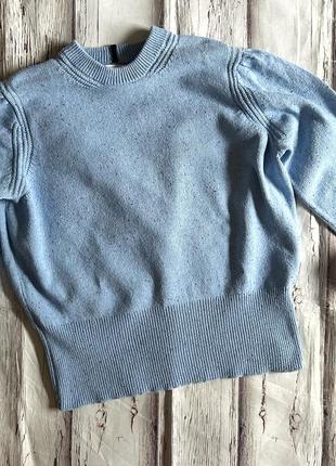 Голубой свитер укороченный per una4 фото
