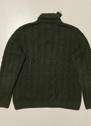 Tokyo laundry шерстяной мужской свитер l xl шерсти хаки зеленый горлом6 фото