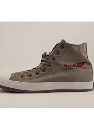 Кеды converse высокие серые